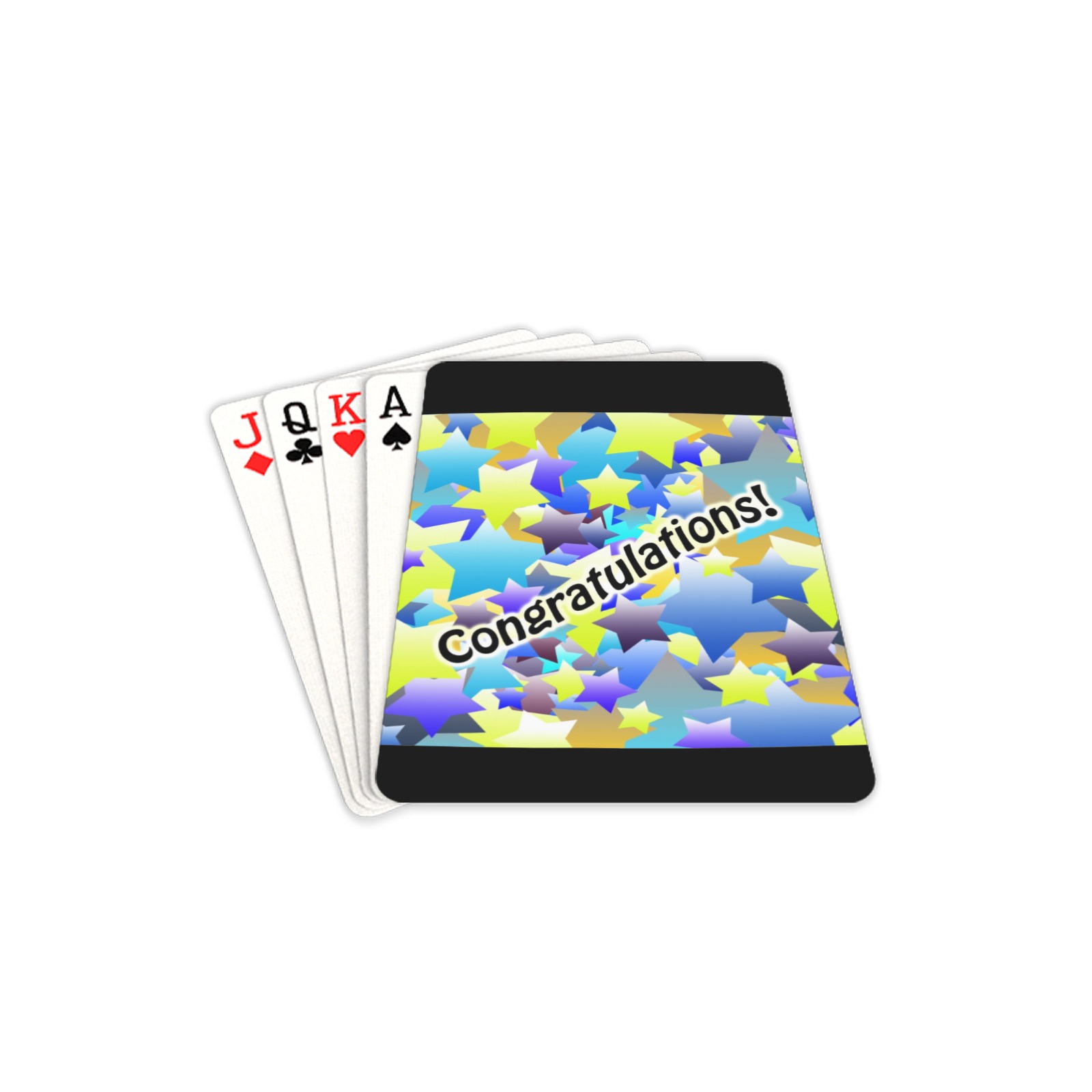 Congratulation Stars Playing Cards 2.5"x3.5"