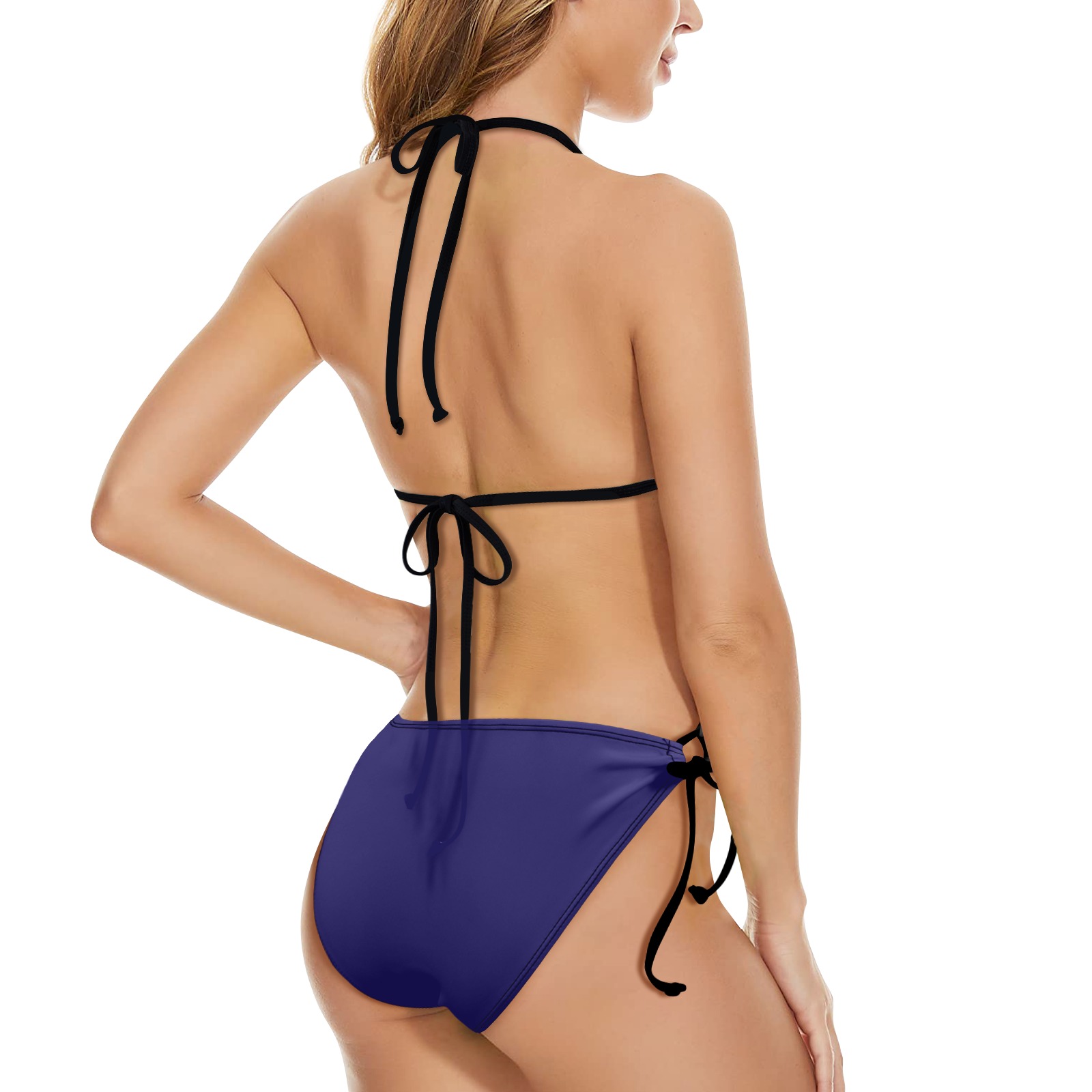 navy bikini String Bikini Set (Model S49)