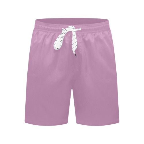 color mauve Men's Mid-Length Beach Shorts (Model L51)