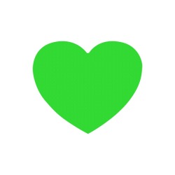 Merry Christmas Green Solid Color Heart-shaped Mousepad