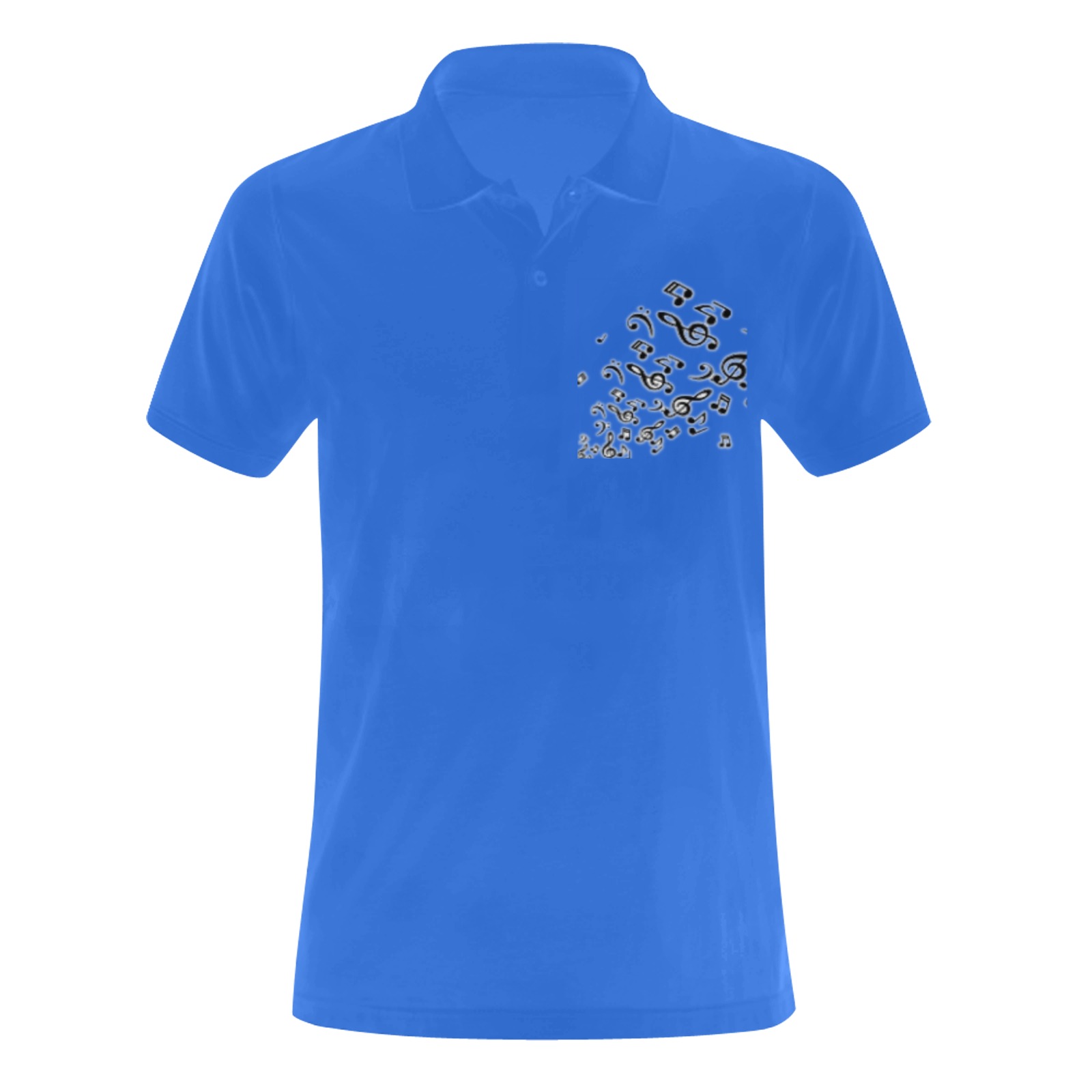 Lullaby Chino Blue Men's Polo Shirt (Model T24)