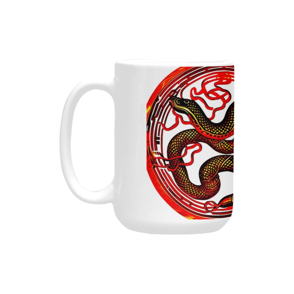 Fire Snake Custom Ceramic Mug (15OZ)