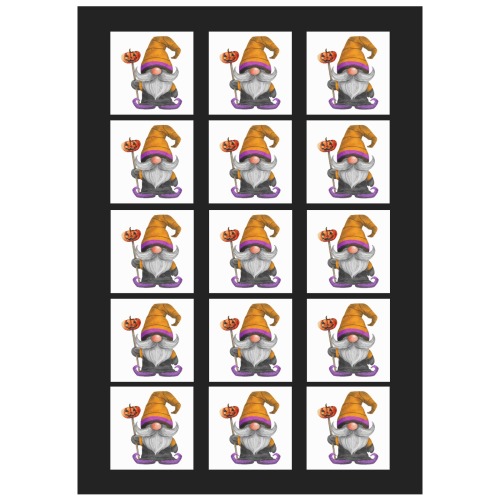 Cute Halloween Gnome Personalized Temporary Tattoo (15 Pieces)