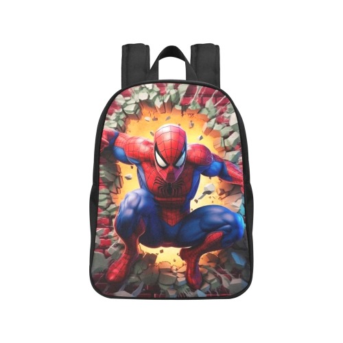 Spiderman 1 Fabric School Backpack (Model 1682) (Medium)