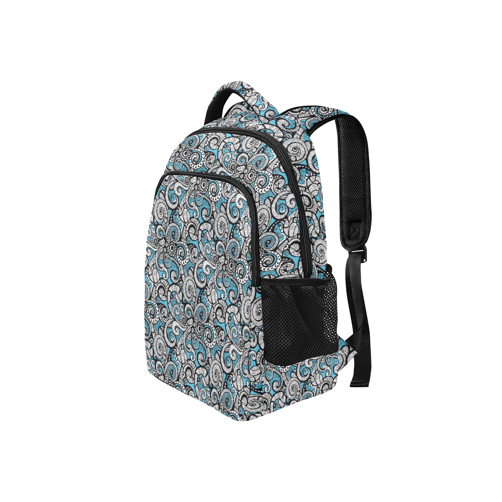 Let Your Spirit Wander_Teal Blue Multifunctional Backpack (Model 1731)