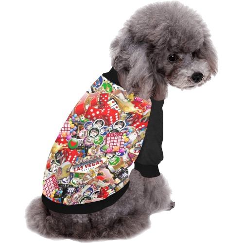 Gamblers Delight - Las Vegas Icons Vest Pet Dog Round Neck Shirt