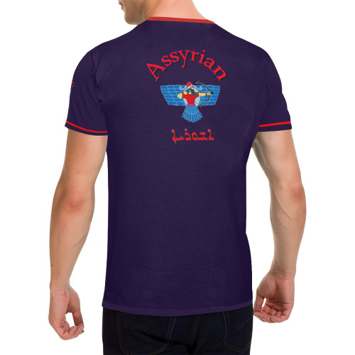 Assyrian Flag All Over Print T-Shirt for Men (USA Size) (Model T40)