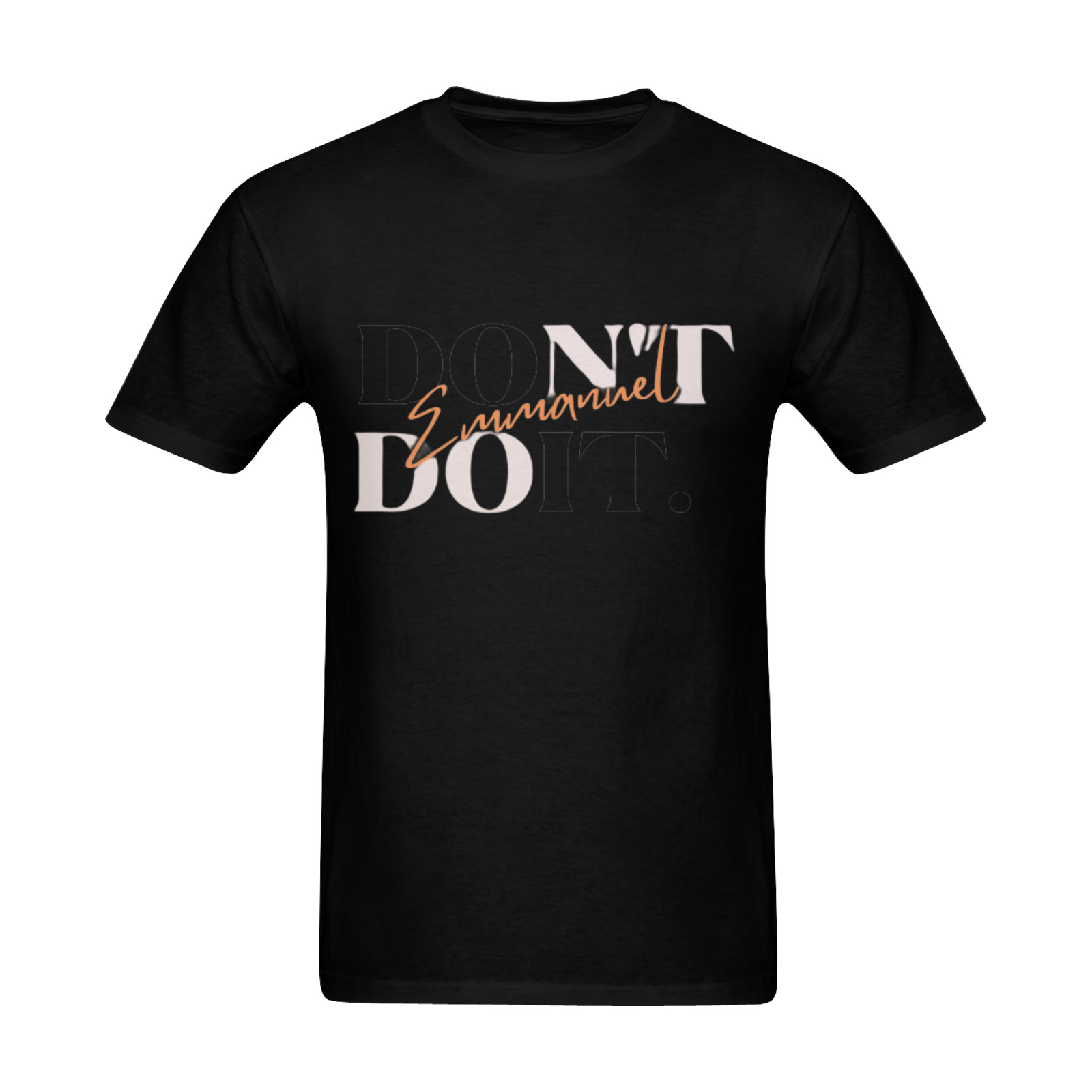 EMMANUEL DON'T DO IT! SUNNY MEN'S T-SHIRT BLACK Sunny Men's T- shirt (Model T06)