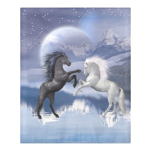 Horses and Moon 3-Piece Bedding Set