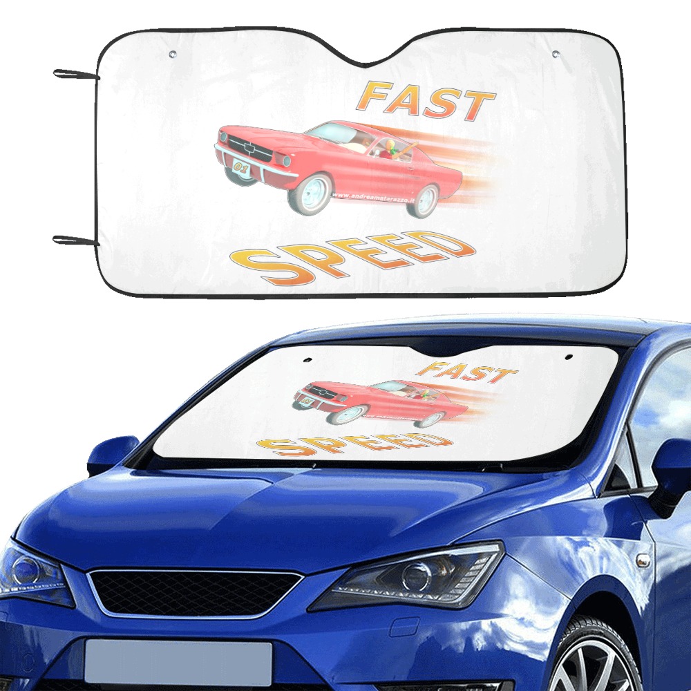 Fast and Speed 01 Car Sun Shade 55"x30"