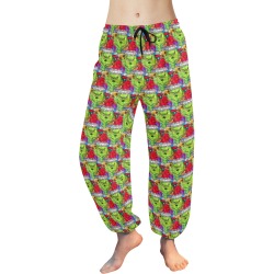 Green Christmas by Nico Bielow Women's All Over Print Harem Pants (Model L18)