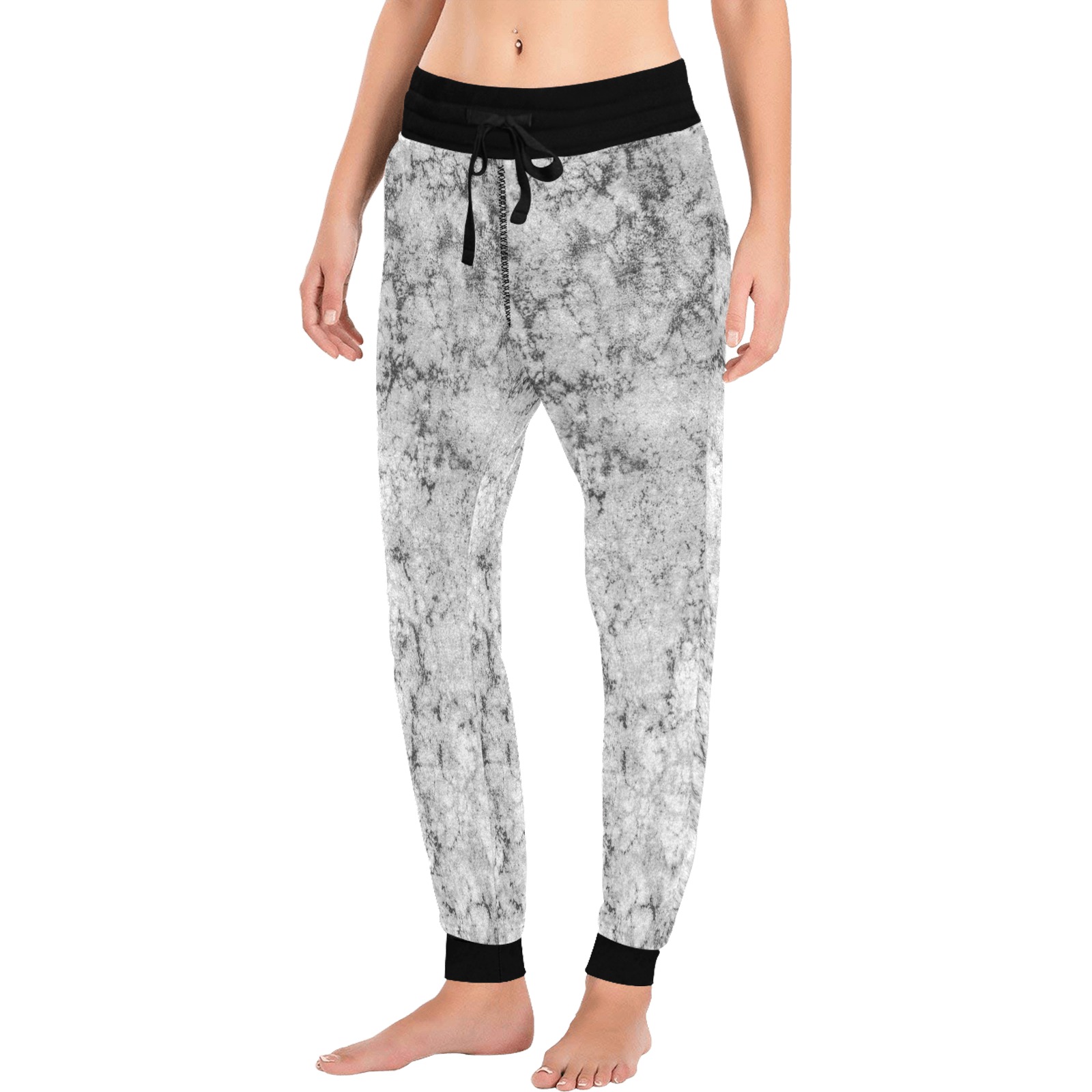 Textured gray All Over Print Long Johns (Model L29)