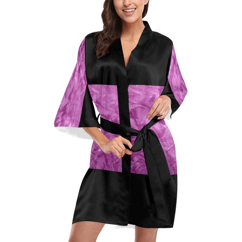 Fusia Silk Robe Kimono Robe