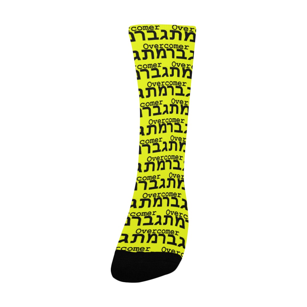 Overcomer Women Yellow Socks Women's Custom Socks