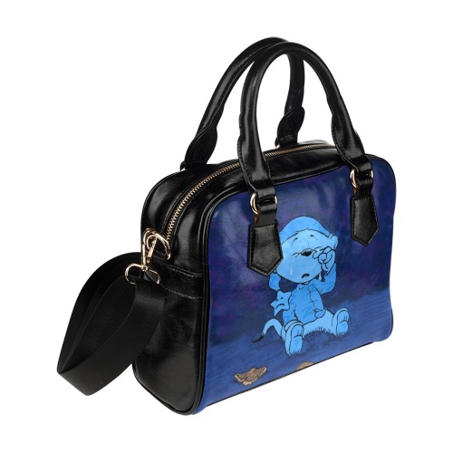 Ferald Feeling Blue Shoulder Handbag (Model 1634)