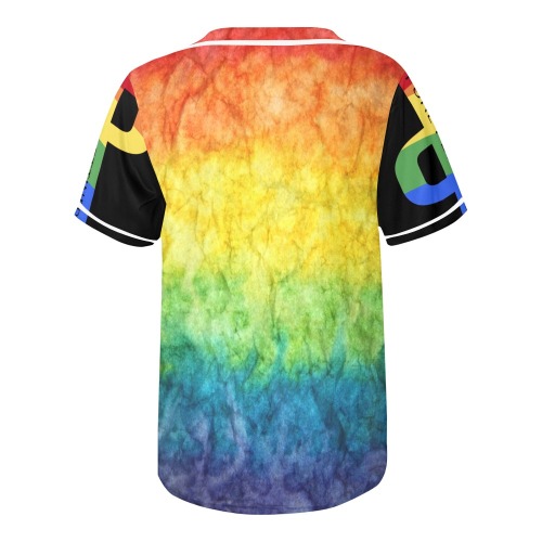 rainbow petty jersey All Over Print Baseball Jersey for Men (Model T50)
