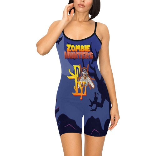 Zombie Hunter Collectable Fly Women's Short Yoga Bodysuit