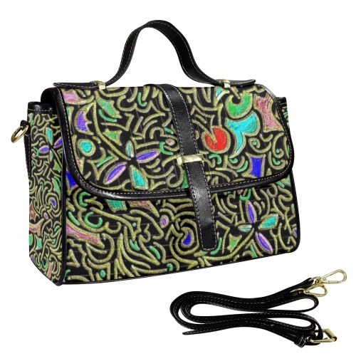 swirl retro doodle bold color design