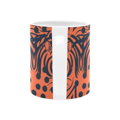 Red modern tiger White Mug(11OZ)
