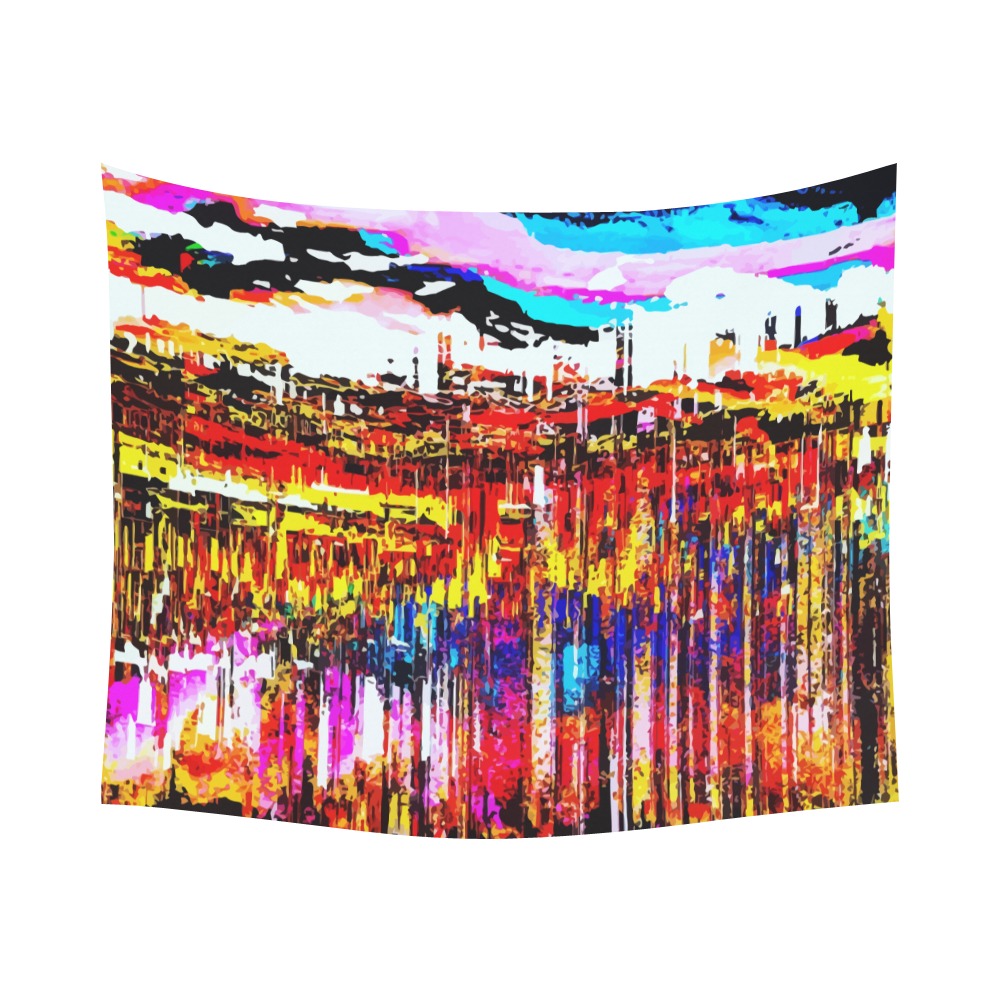tintaliquida 2_vectorized Polyester Peach Skin Wall Tapestry 60"x 51"