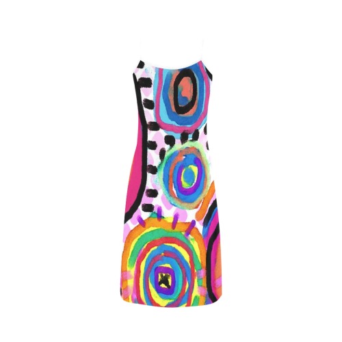 Funky Abstract Art to Wear Alcestis Slip Dress (Model D05)