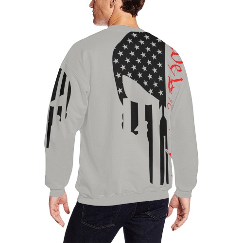 PunisherJeep All Over Print Crewneck Sweatshirt for Men (Model H18)