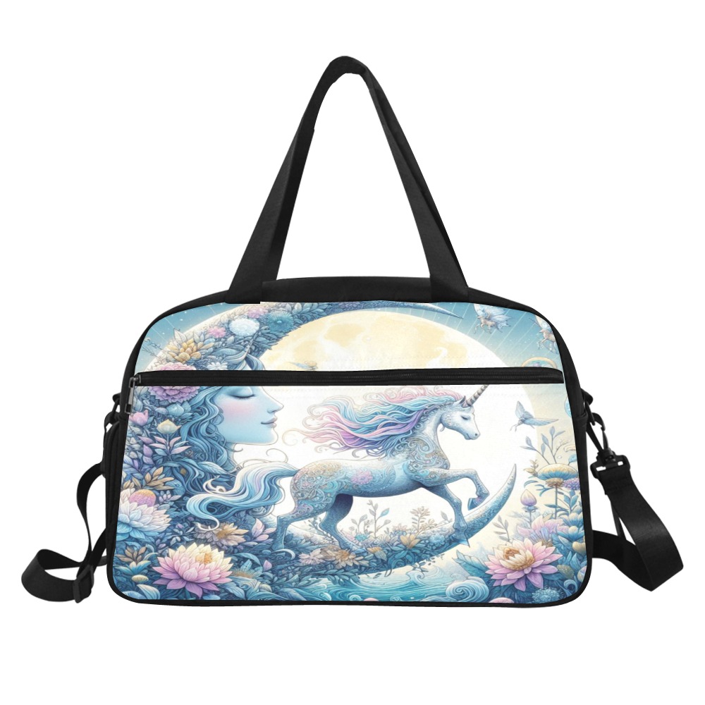 Unicorn And The Moon Fitness Handbag (Model 1671)