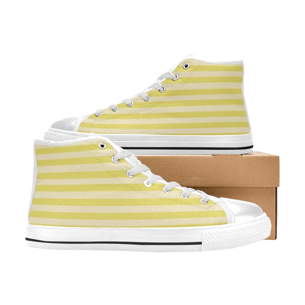 sandy ways High Top Canvas Shoes for Kid (Model 017)