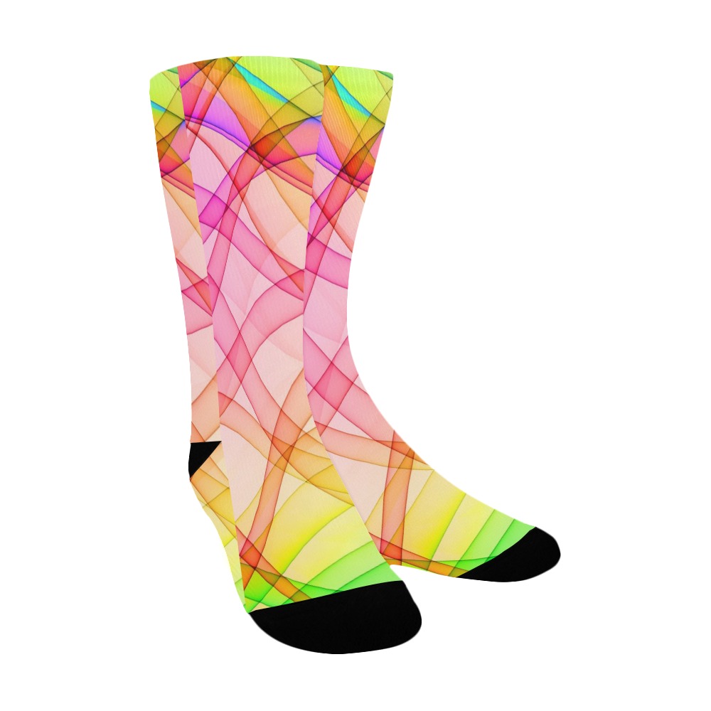 Colorful Geometric Women's Custom Socks