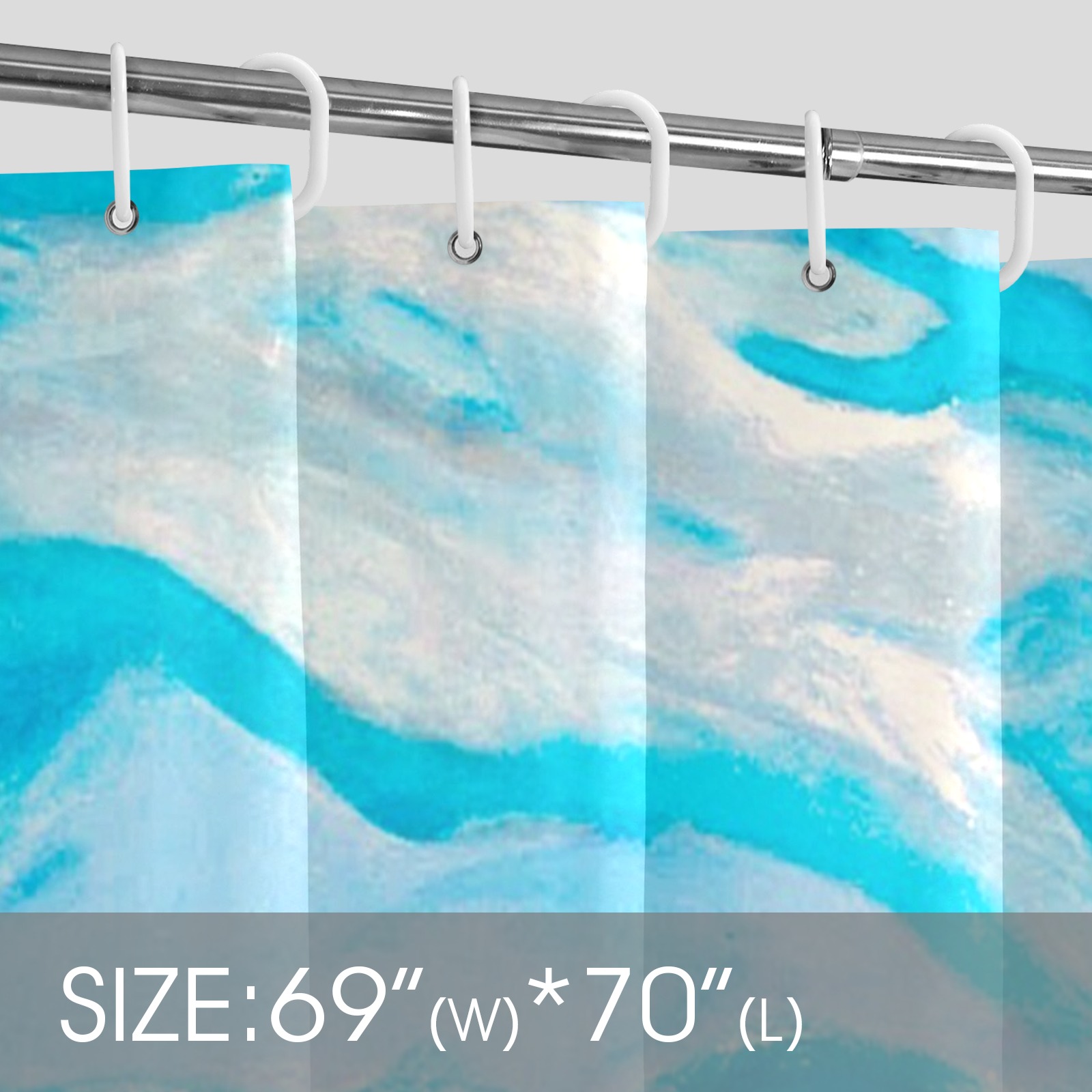El Mar Collection Shower Curtain 69"x70"