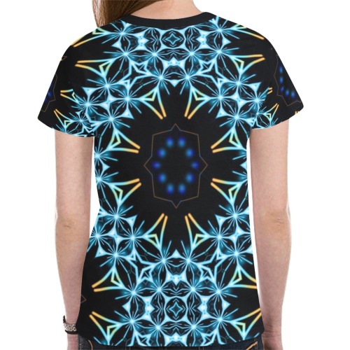 Fractoberry Fractal Pattern 000097WTS New All Over Print T-shirt for Women (Model T45)