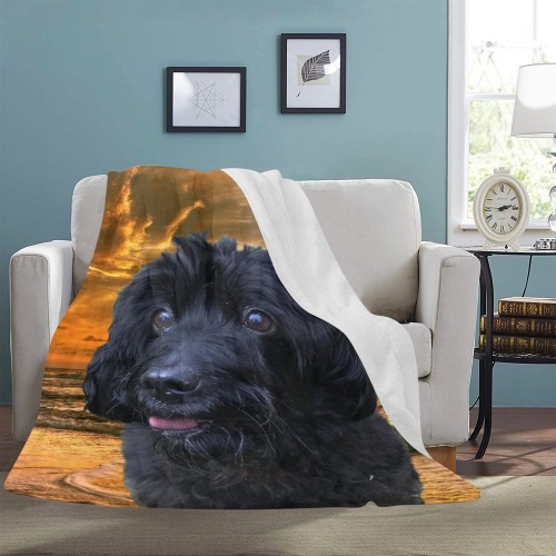 Dog Poodle Doodle Ultra-Soft Micro Fleece Blanket 60"x80"