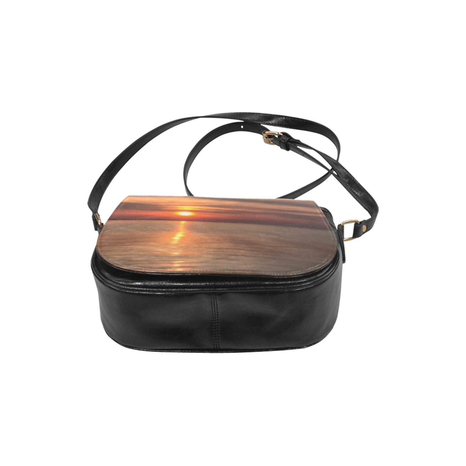 Dark Evening Sunset Collection Classic Saddle Bag/Small (Model 1648)