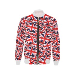 Union Jack British UK Flag Kids' All Over Print Bomber Jacket (Model H40)