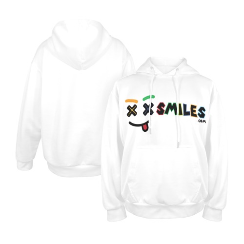 XXsmiles White Hoodie Men's All Over Print Hoodie (Model H61)