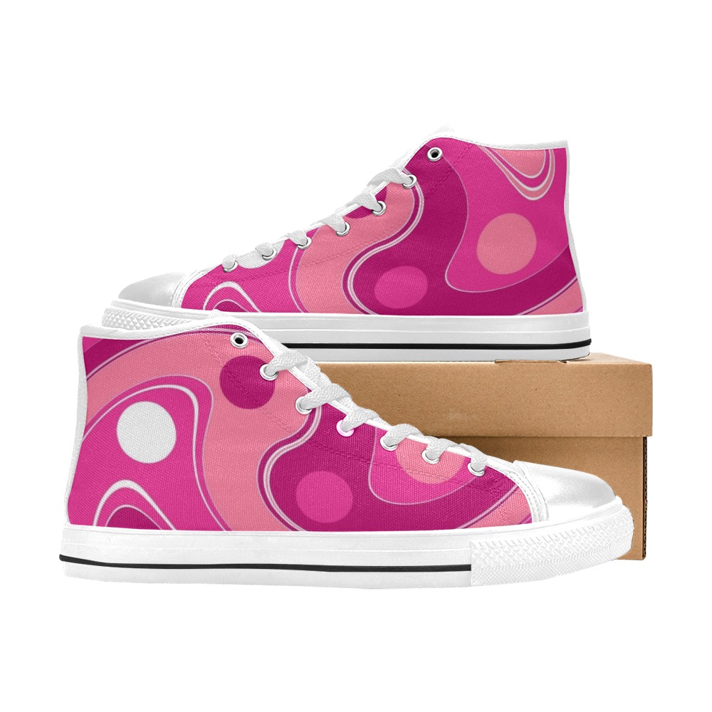 IN THE PINK-122 ALT Men’s Classic High Top Canvas Shoes (Model 017)