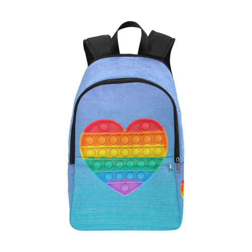 pop it heart backpack Fabric Backpack for Adult (Model 1659)