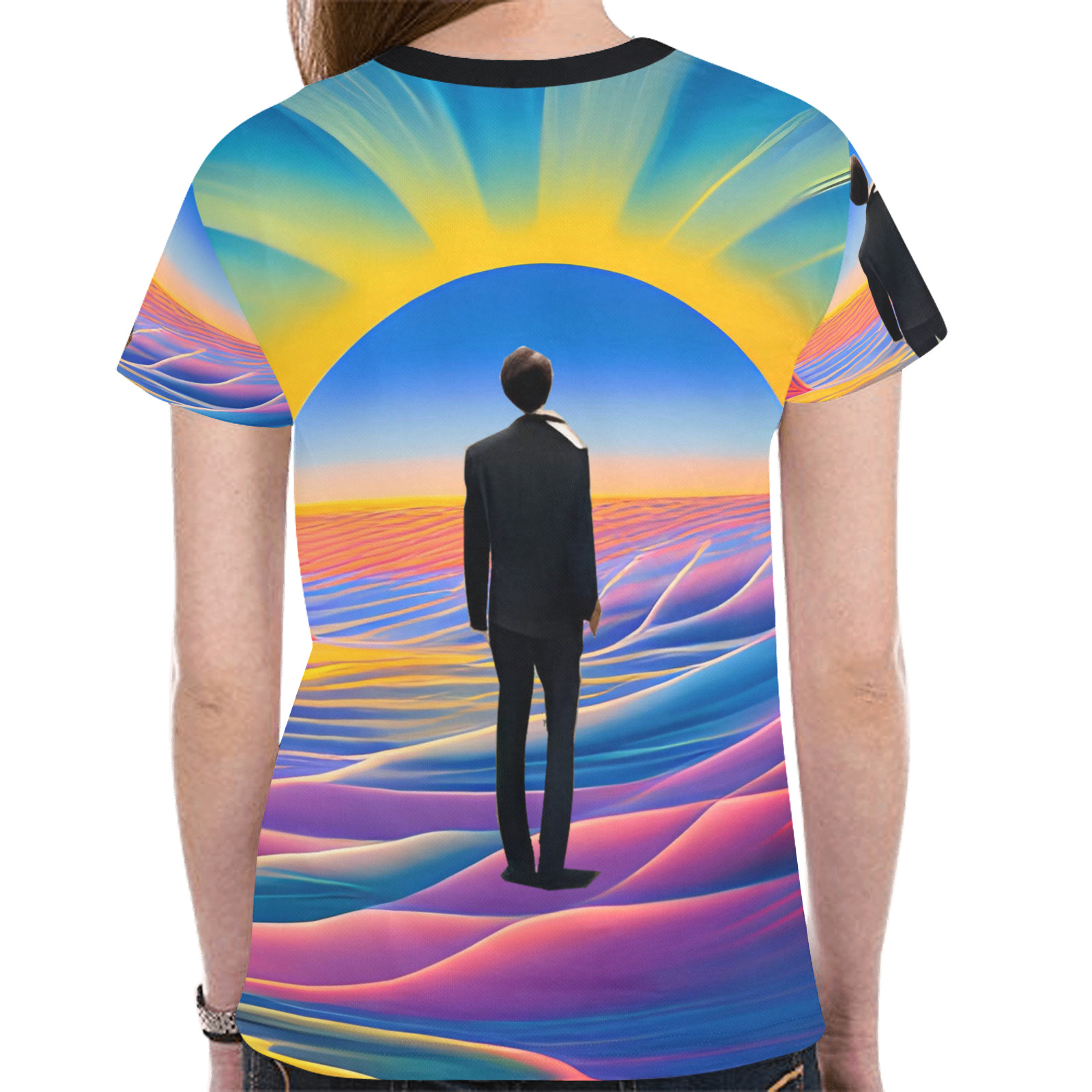 Desert Sunrise New All Over Print T-shirt for Women (Model T45)