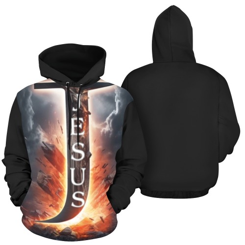 Jesus Hoodie All Over Print Hoodie for Men (USA Size) (Model H13)
