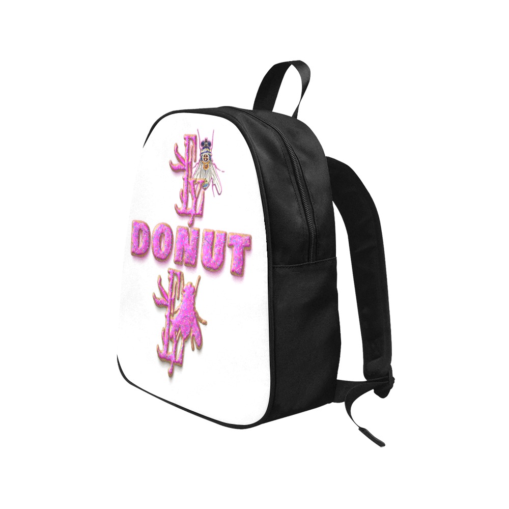 Donut Collectable  Fly Fabric School Backpack (Model 1682) (Medium)