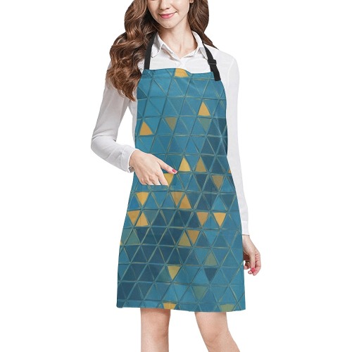 mosaic triangle 6 All Over Print Apron