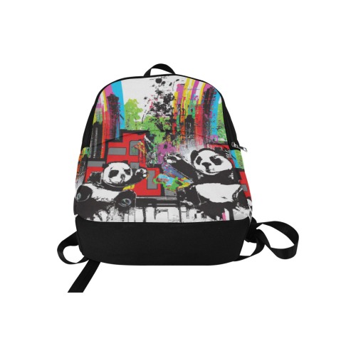pandas dancing Fabric Backpack for Adult (Model 1659)