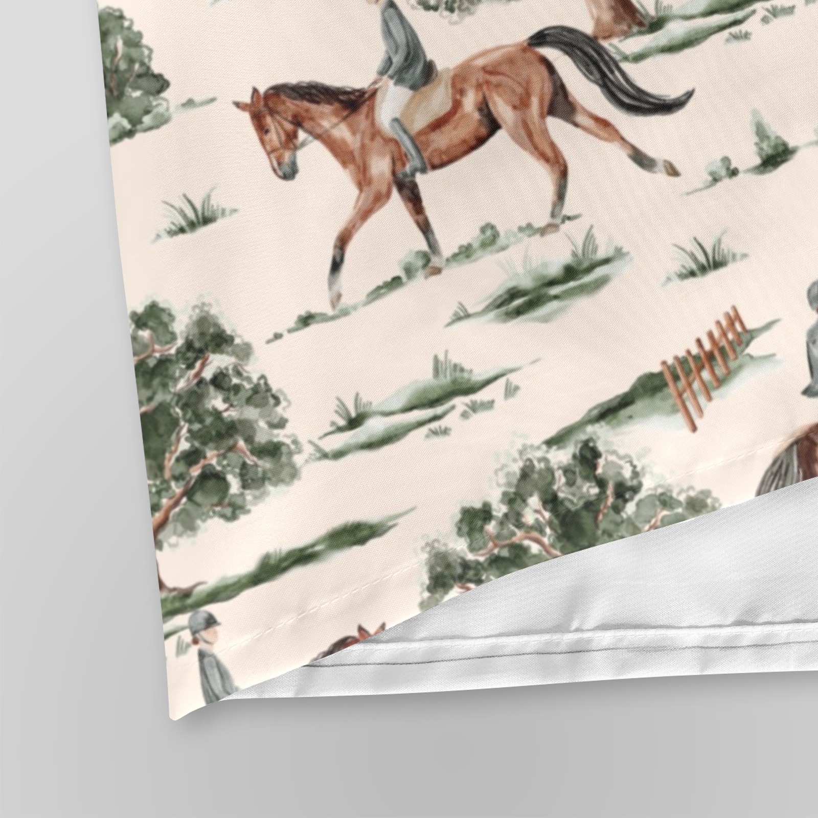 Equestrian Horses Shower Curtain Shower Curtain 72" x 72"