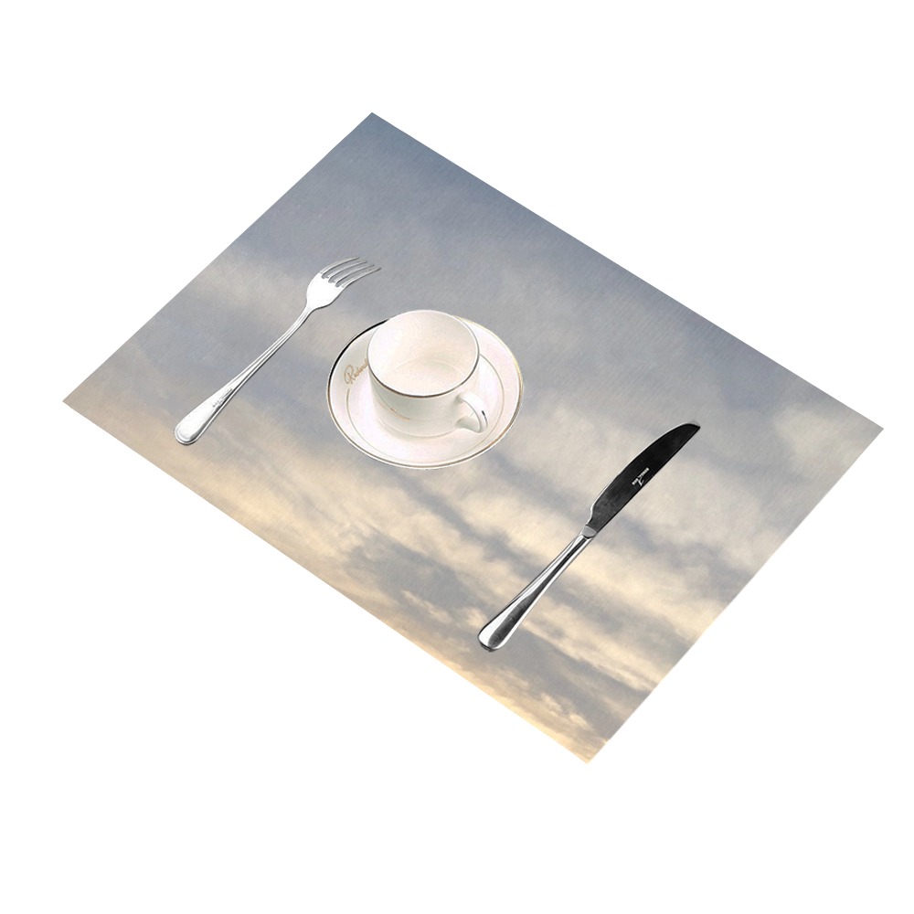 Rippled Cloud Collection Placemat 14’’ x 19’’ (Set of 2)