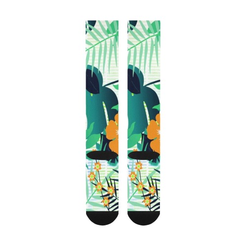 GROOVY FUNK THING FLORAL Over-The-Calf Socks