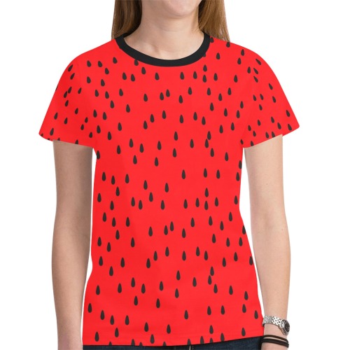 Watermelon New All Over Print T-shirt for Women (Model T45)