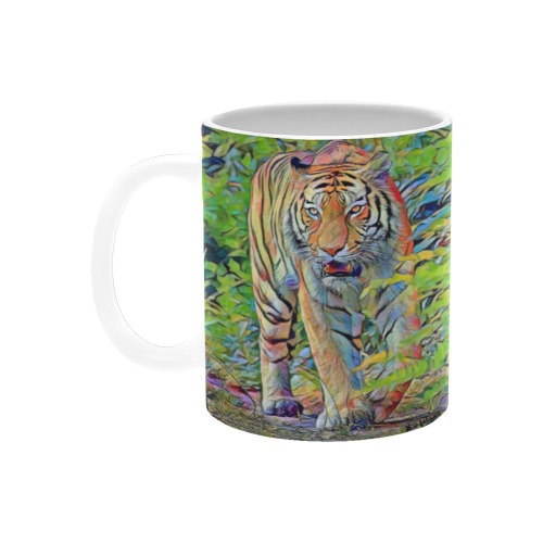 Fearless Tiger Custom White Mug (11OZ)