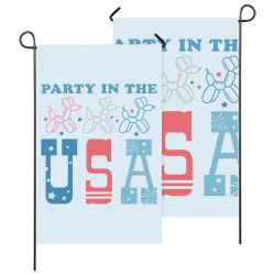 Retro Party In The USA Garden Flag 36''x60'' (Two Sides Printing)