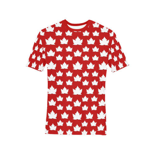 Cute Canada T-shirts Men's All Over Print T-Shirt (Solid Color Neck) (Model T63)
