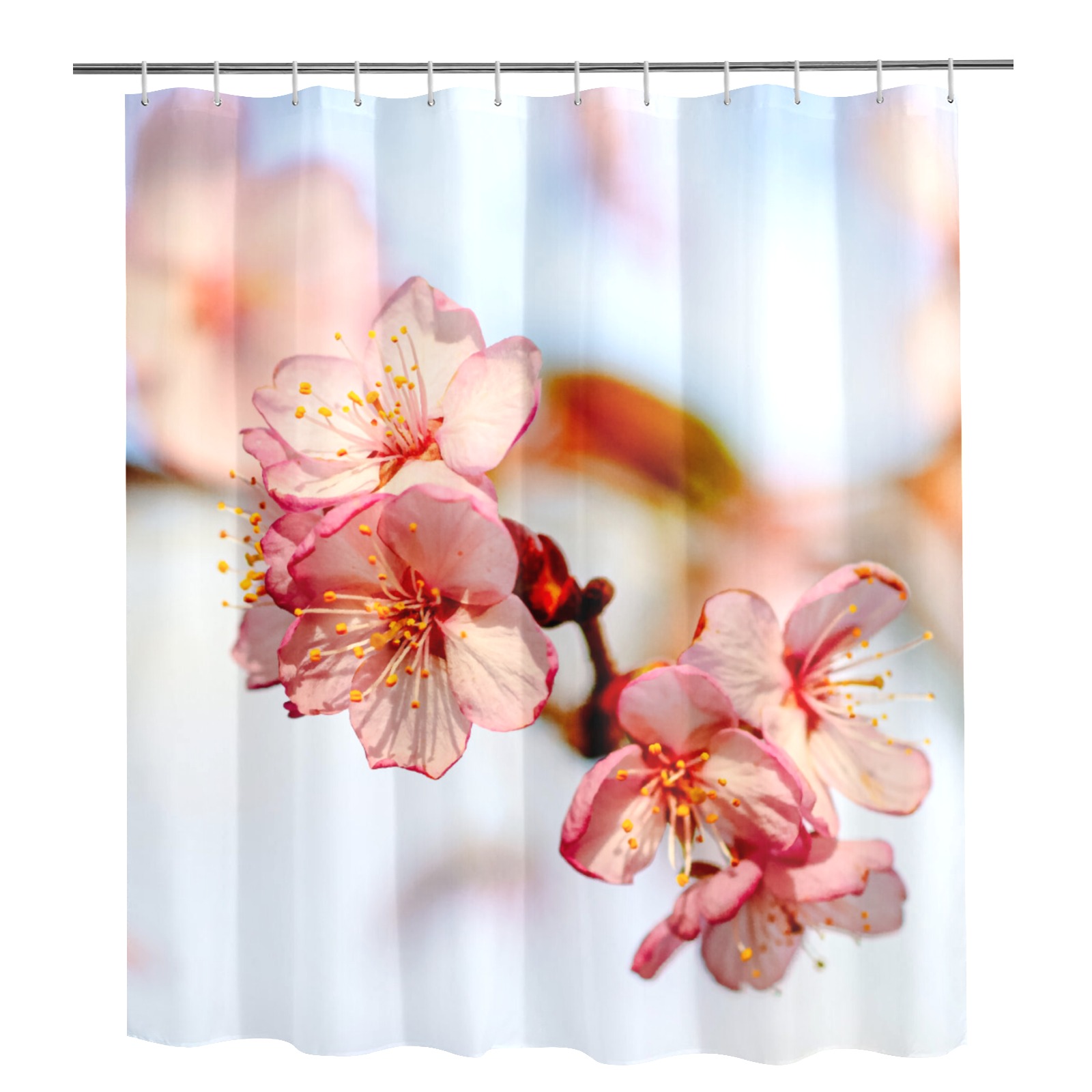 Stunning natural composition of sakura flowers. Shower Curtain 72"x84"